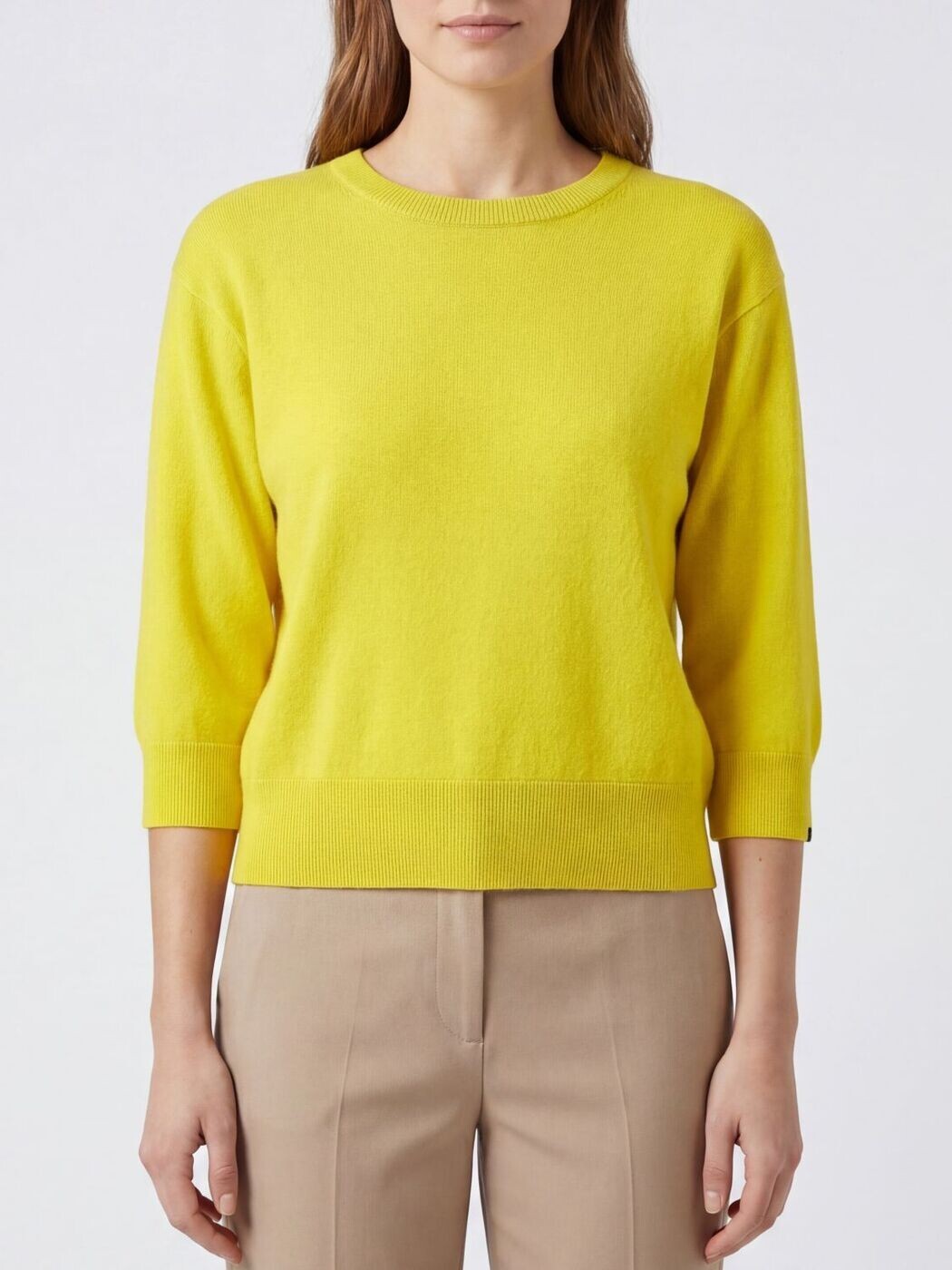 エクストリームカシミア EXTREME CASHMERE スウェーター 編み物御召しもの レディース 黄色 Knitwear N398JEWEL 関税 貨物輸送無料 2026SS gi