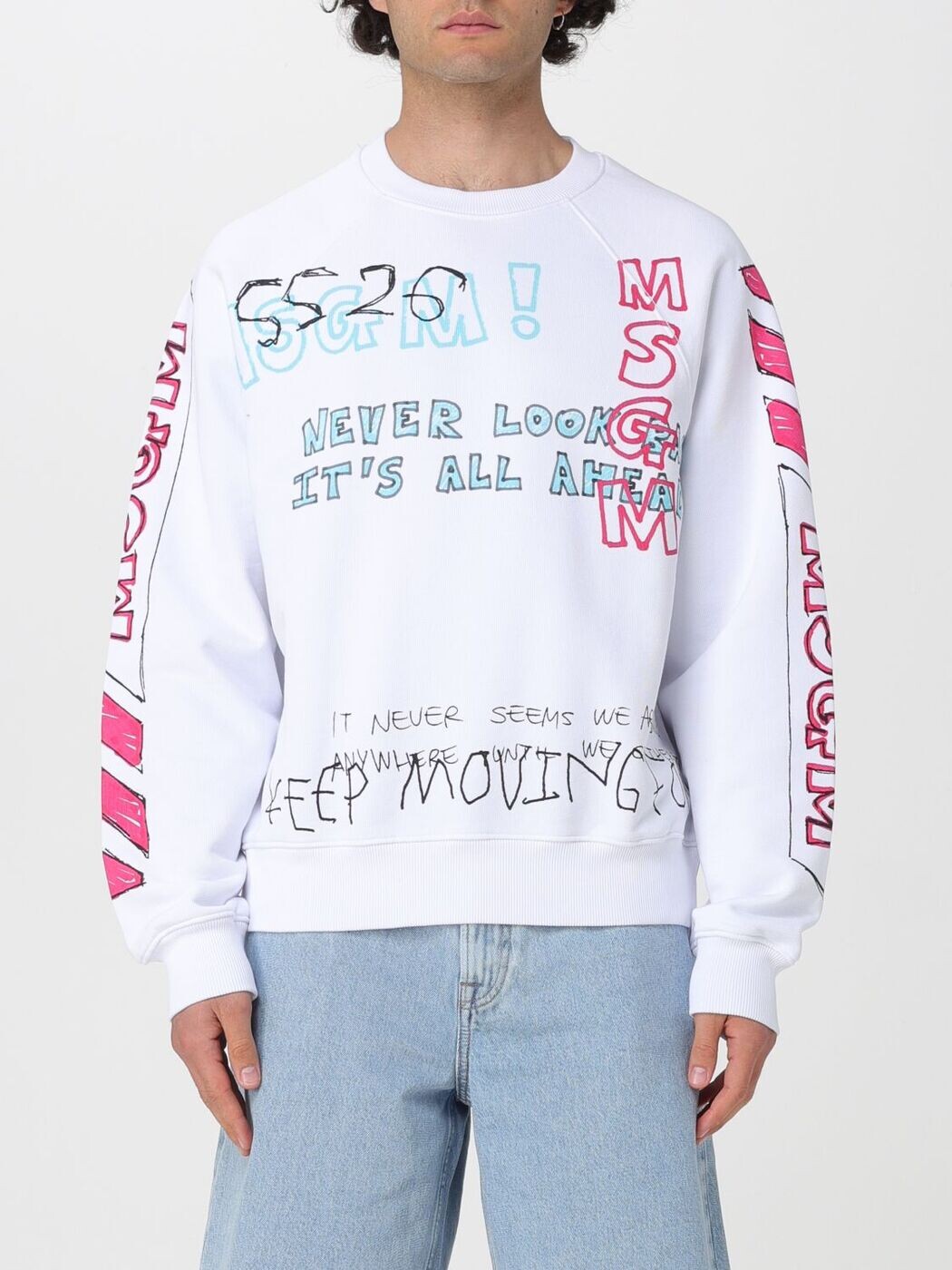 エムエスジーエム MSGM トレーナー 調教師 メンズ 白いこと Sweatshirts 4040MM112SE267090 関税 貨物輸送無料 2026SS gi
