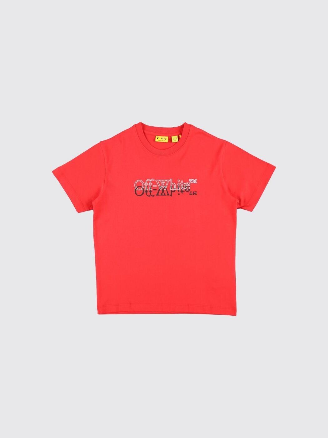 オフ 白いこと OFF-WHITE ロング衣袂ティーシャツ ティーシャツ ボーイズ 赤いこと Long sleeve t-shirts OBAA002S26JER001 関税 貨物輸送無料 2026SS gi