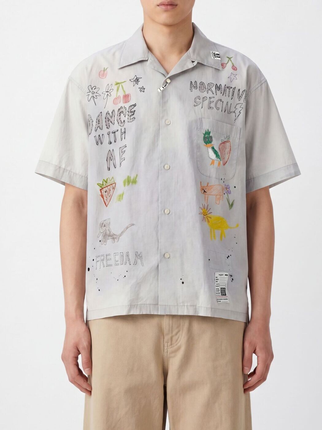 住み家 ミハラヤスヒロ MAISON MIHARA YASUHIRO プルオーバー メンズ 薄墨色 Shirts J16SH184 関税 貨物輸送無料 2026SS gi