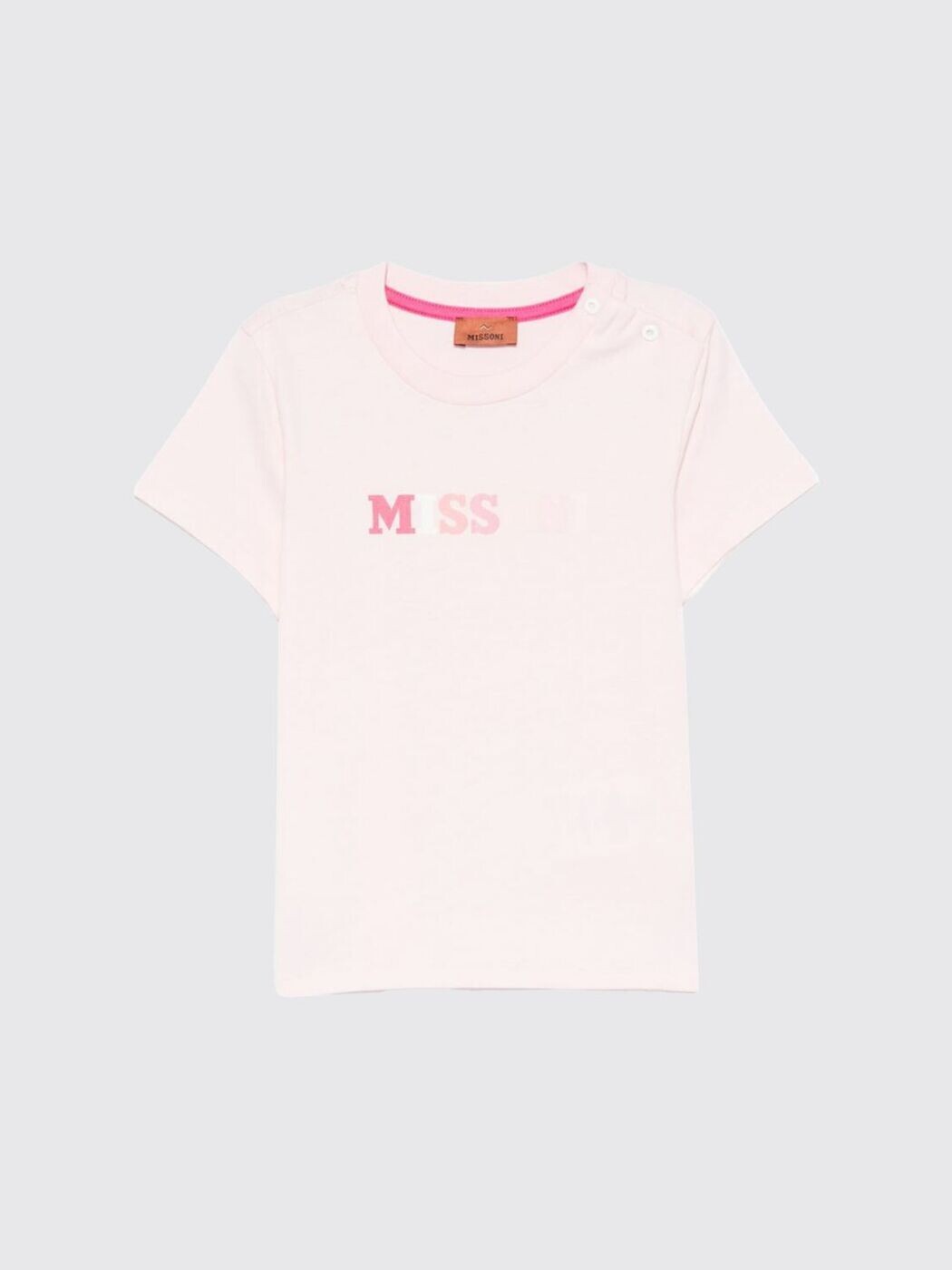 ミッソーニ MISSONI ティーシャツ トップス ベビーユニセックス サクラ色 T-shirt MY8021Z3672 関税 貨物輸送無料 2026SS gi
