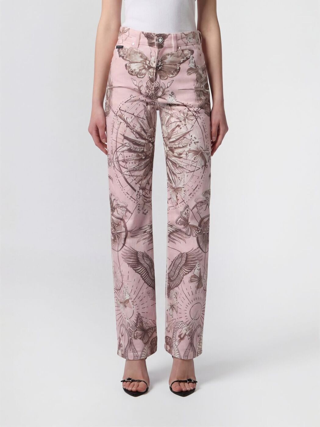 フィリッププレイン PHILIPP PLEIN デニム レディース ホワイト Jeans SAFCWDT2882PDE004N White 関税 送料無料 2026SS gi|BRANDSHOP「il Tesoro」