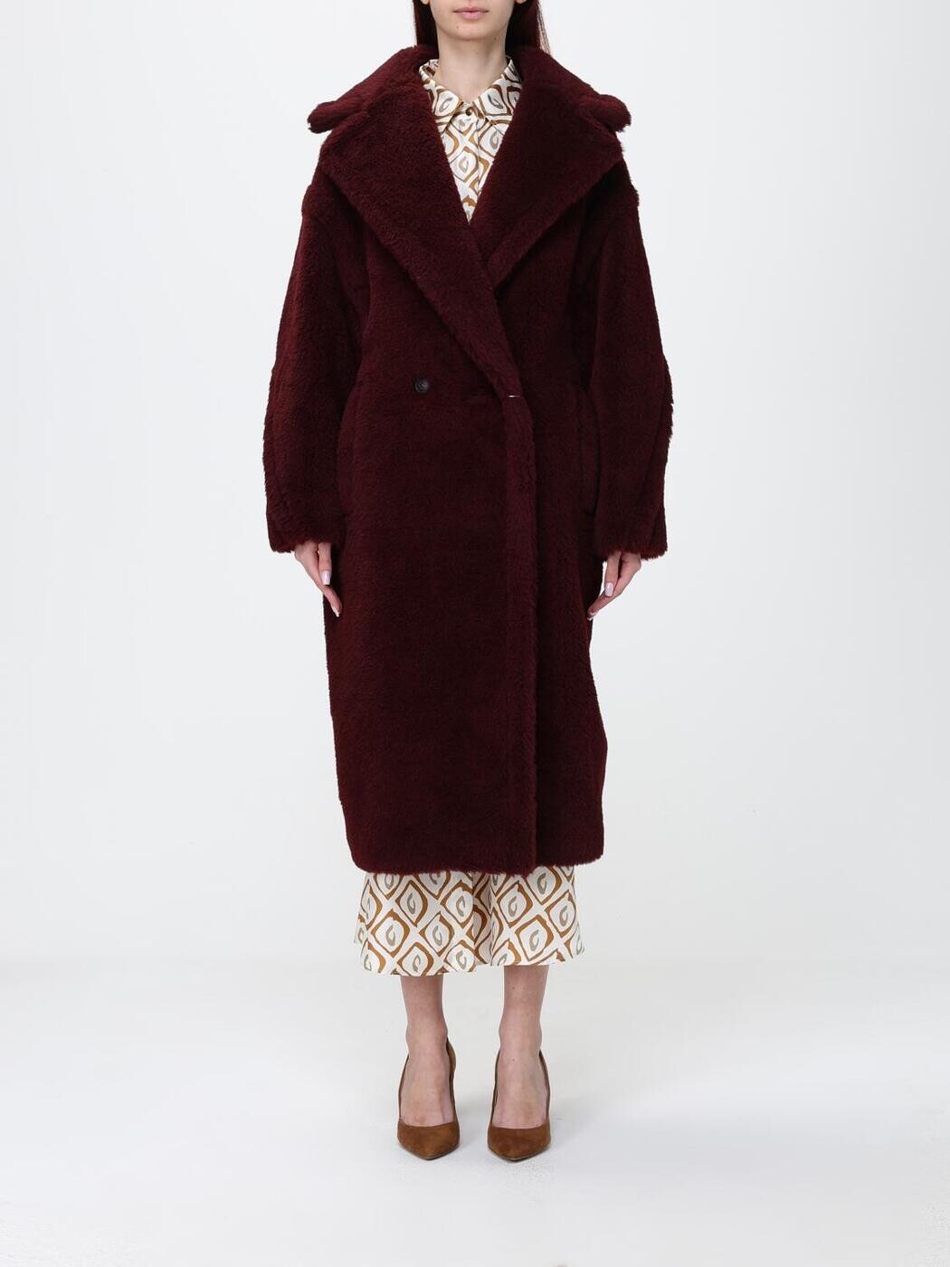 マックス パンパノウサギ MAX MARA トレンチコート 厚地の外套 レディース 赤いこと Coats and trench coats 2621016052600 関税 貨物輸送無料 2026SS gi
