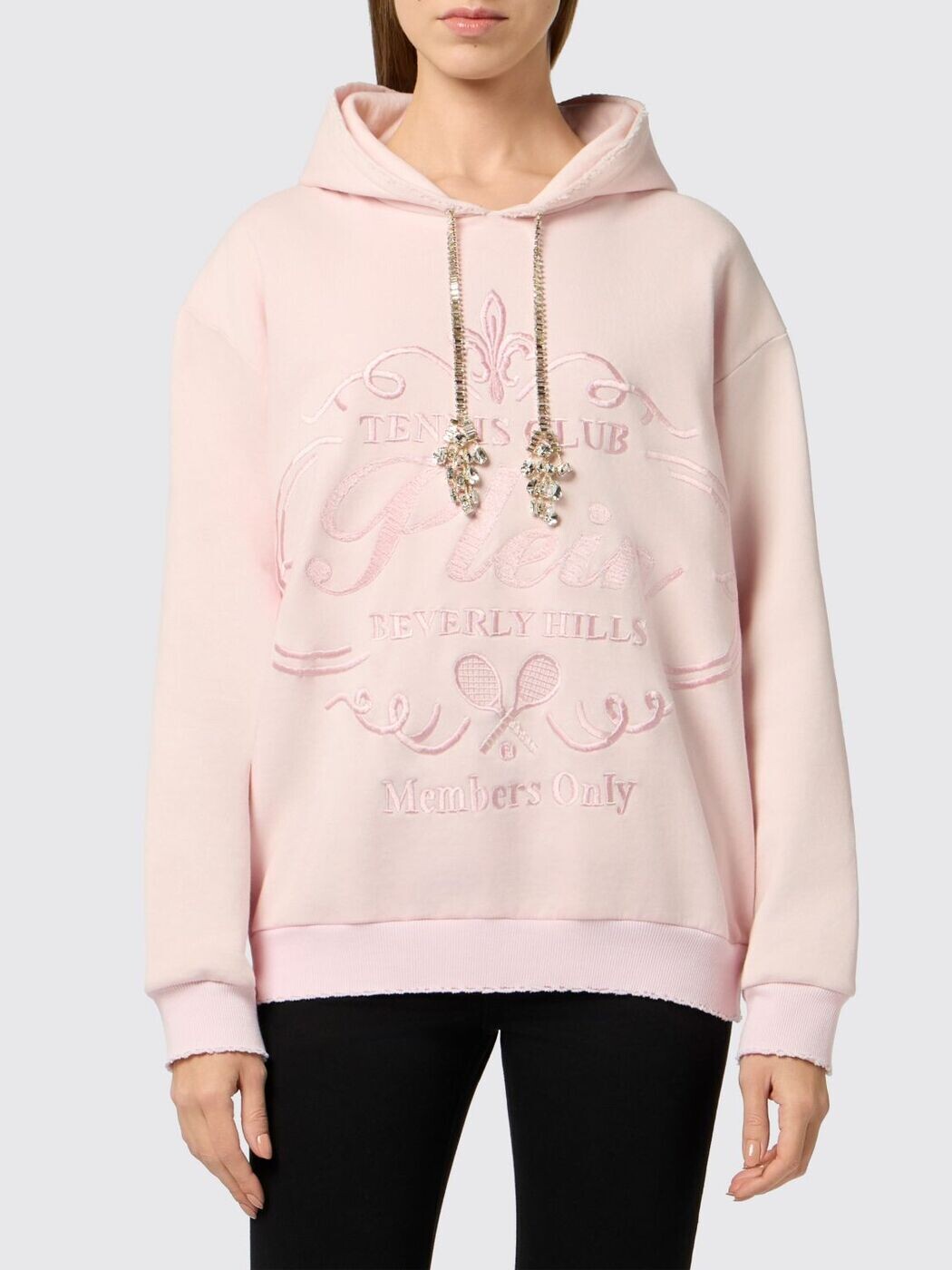 フィリップ飾り気のない PHILIPP PLEIN 調教師 レディース パープル Sweatshirts PAFCWJB1948PTE180N 関税 貨物輸送無料 2026SS gi