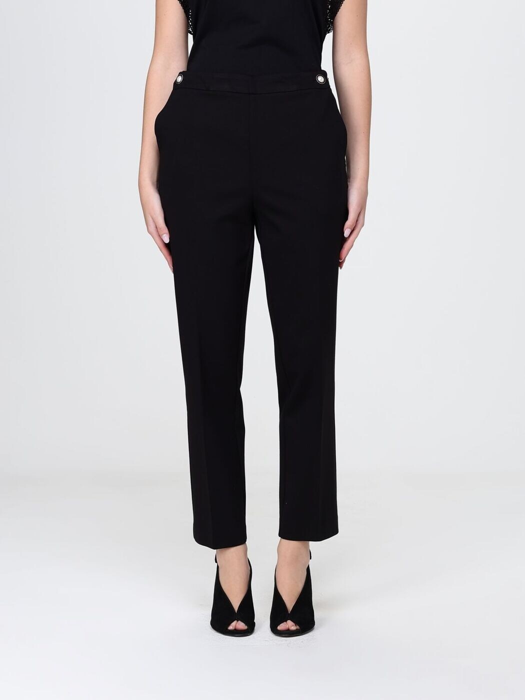 ツイン仕掛ける TWINSET ズボン ズボン下 レディース 黒いこと Trousers 261TP2383 関税 貨物輸送無料 2026SS gi