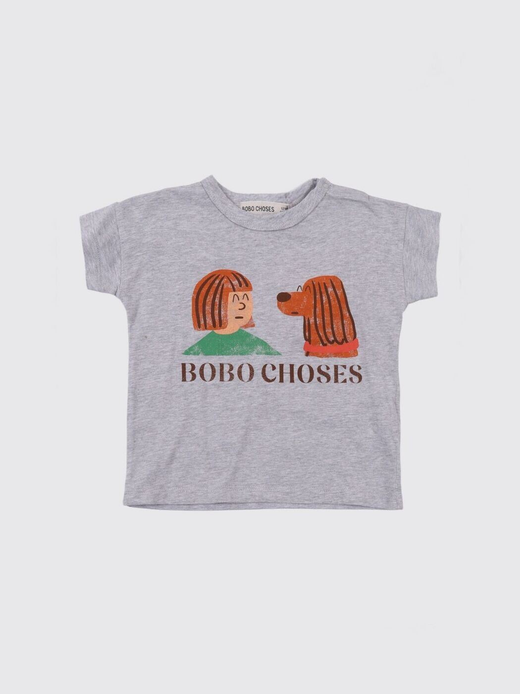 ボボショーズ BOBO CHOSES ティーシャツ トップス ベビーユニセックス 薄墨色 T-shirt B126AB009 関税 貨物輸送無料 2026SS gi