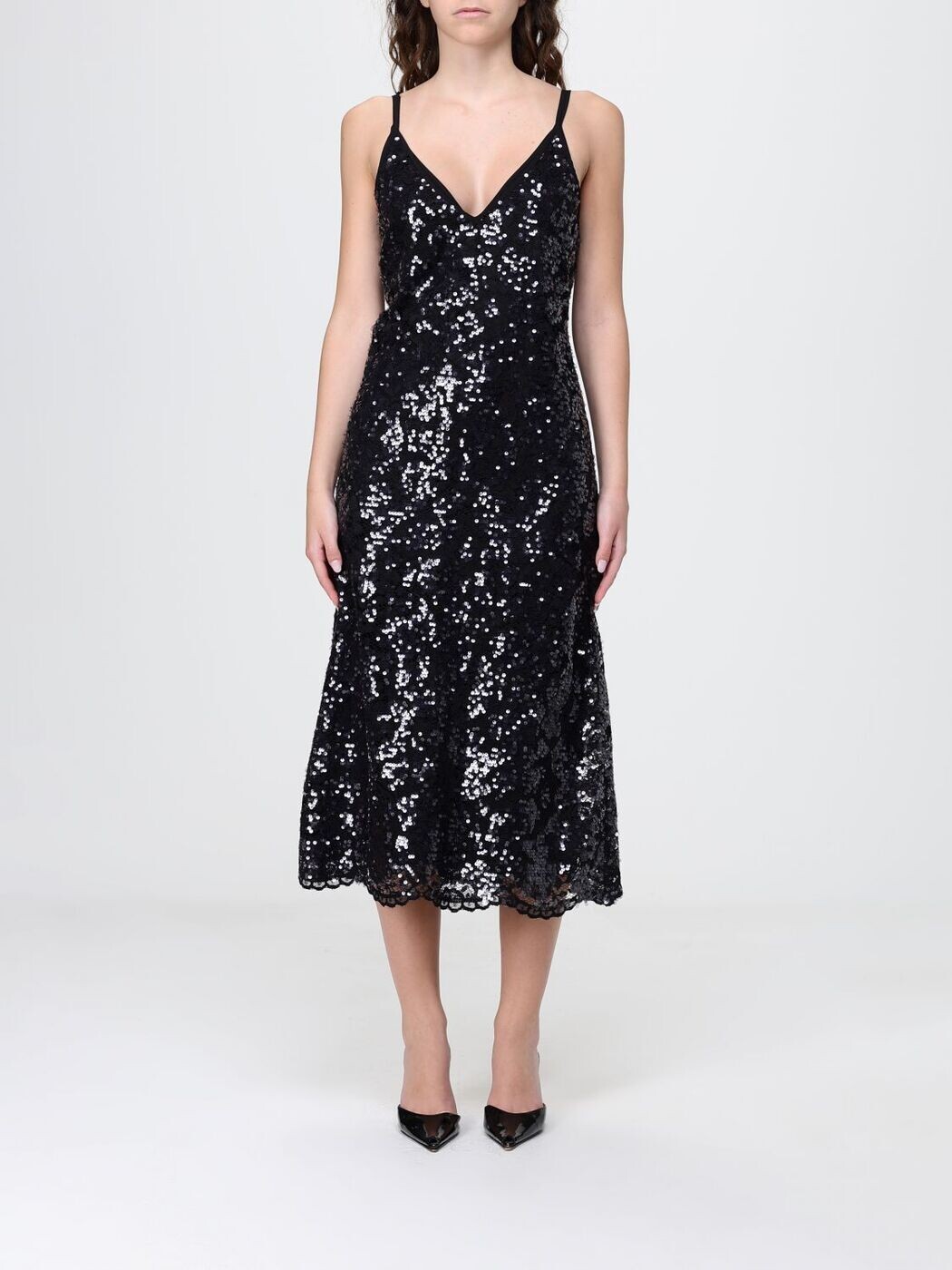 ツイン仕掛ける TWINSET 衣装 お召しもの レディース 黒いこと Dresses 261TP2630 関税 貨物輸送無料 2026SS gi