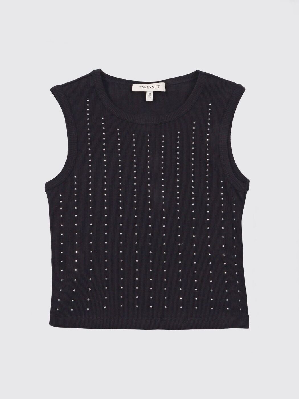 ツイン書き割り TWINSET ロング衣袂ティーシャツ ティーシャツ ガールズ 黒いこと Long sleeve t-shirts 261GJ2240 関税 貨物輸送無料 2026SS gi