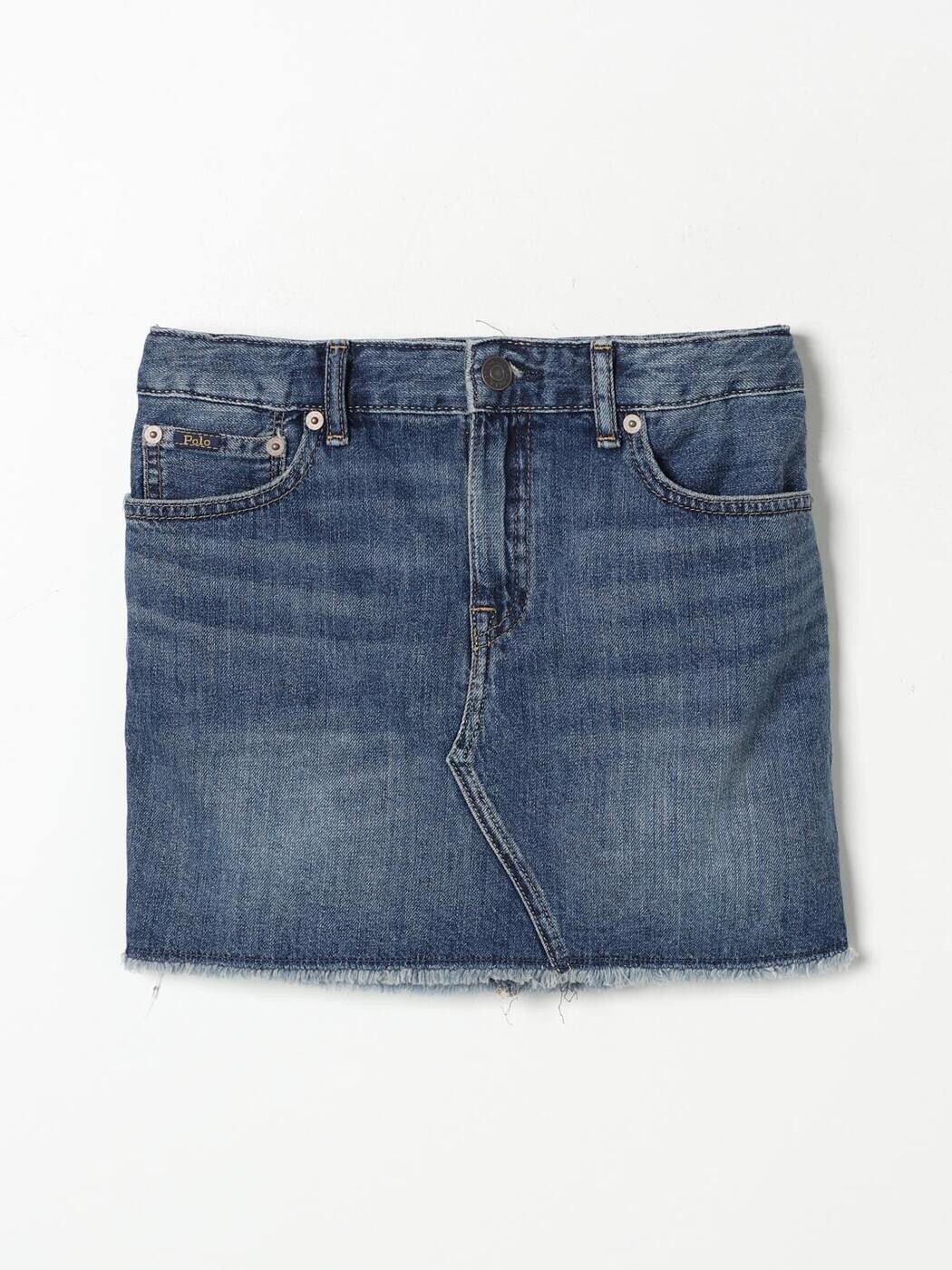 ポロ・ラルフローレン POLO RALPH LAUREN ミニ御徒面子 スコート ガールズ 青色 Mini-skirts 313701780 関税 貨物輸送無料 2025AW gi