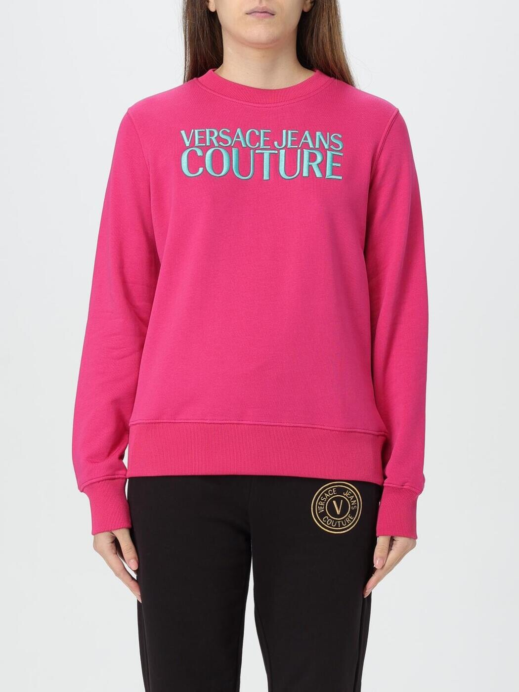 ヴェルサーチェ・ジーンズ・クチュール VERSACE JEANS COUTURE 調教師 レディース パープル Sweatshirts 77HAIT06CF01T 関税 貨物輸送無料 2024AW gi
