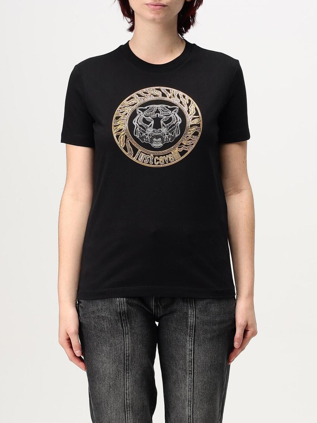 ジャスト カヴァリ JUST CAVALLI ポロシャツ Tシャツ レディース ブラック T-shirts and polo shirts 77PAHE24CJ110 Black 関税 送料無料 2024AW gi｜BRANDSHOP「il Tesoro」 19,951円