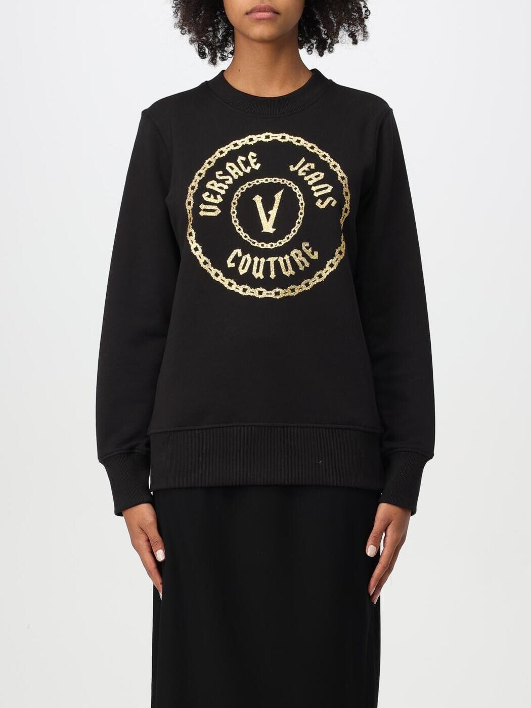 ヴェルサーチェ・ジーンズ・クチュール VERSACE JEANS COUTURE 調教師 レディース 黒いこと Sweatshirts 77HAIT02CF01T 関税 貨物輸送無料 2024AW gi