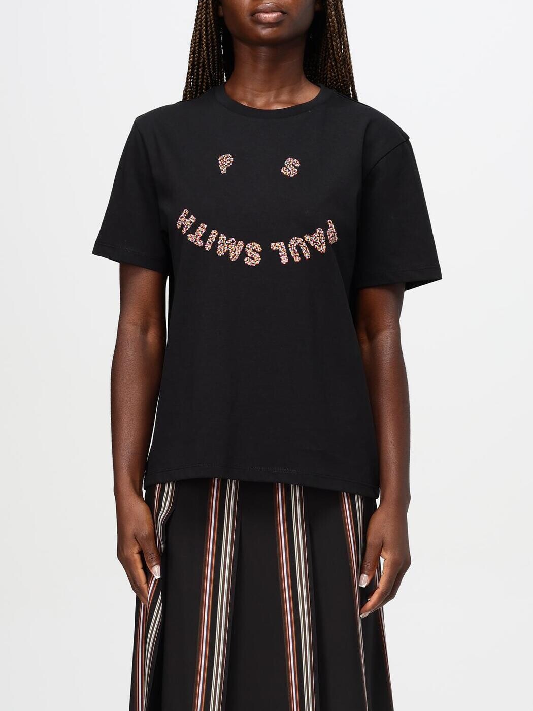 ポール・スミス PS PAUL SMITH ポロシャツ Tシャツ レディース ブラック T-shirts and polo shirts W2R232VNP4616 関税 送料無料 2024AW gi
