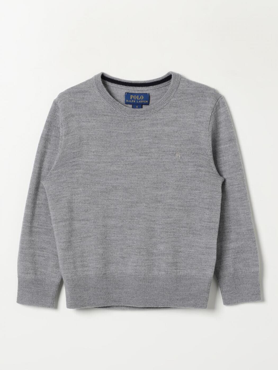 ポロ・ラルフローレン POLO RALPH LAUREN クルーネックジャンパー ニットウェア ボーイズ グレー Crew neck jumpers 322877725 関税 送料無料 2025AW gi