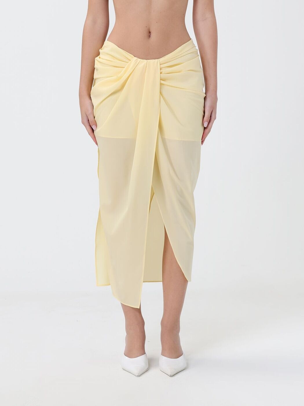 ジャックムス JACQUEMUS スコート レディース 黄色 Skirts SKW00084BW00565 関税 貨物輸送無料 2026SS gi