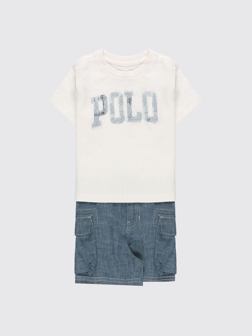 ポロ・ラルフローレン POLO RALPH LAUREN 貨物自動車背広 セットアップ もの言う花御召しもの ベビーユニセックス 白いこと Tracksuits B14081B 関税 貨物輸送無料 2026SS gi