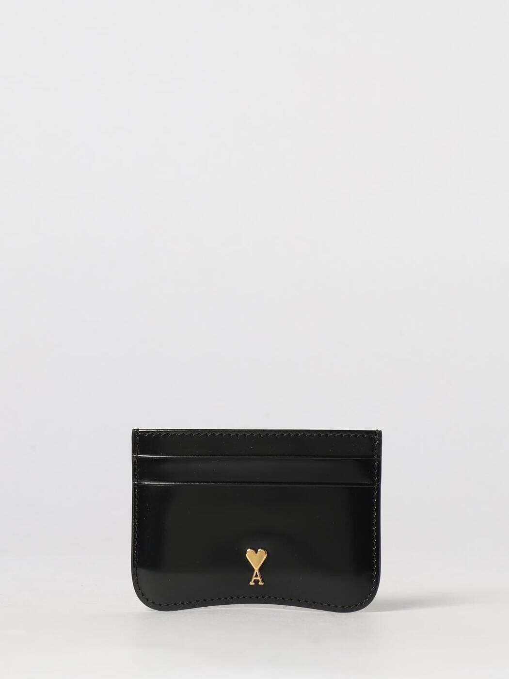 意中の女 パリス AMI PARIS 歌留多保持者 紙入れ レディース 黒いこと Wallets and Card Holders USL706AL0139 関税 貨物輸送無料 2026SS gi