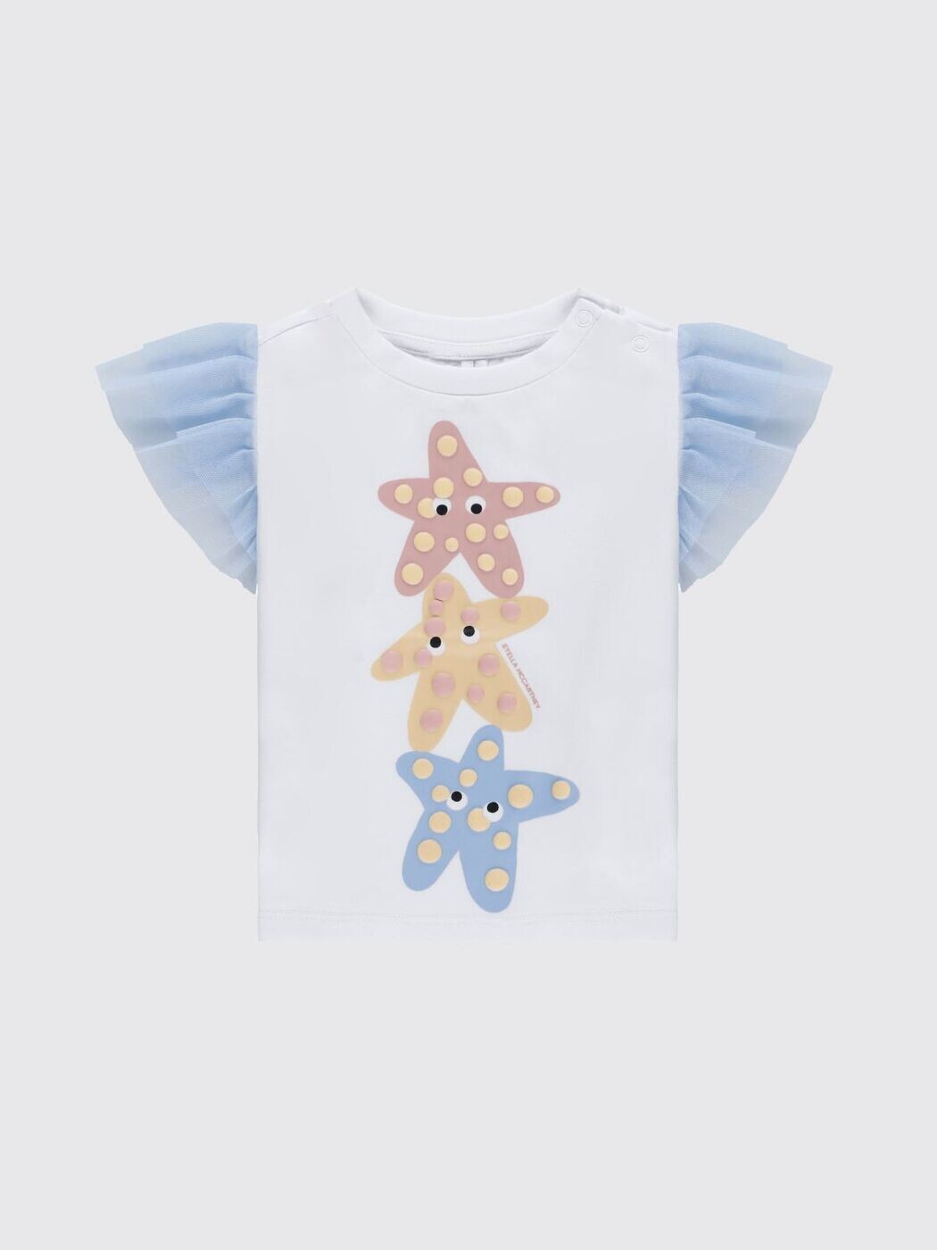中心柱 ポールマッカートニー キッズ STELLA MCCARTNEY KIDS ティーシャツ トップス ベビーユニセックス 白いこと T-shirt TY8071BZ0434 関税 貨物輸送無料 2026SS gi