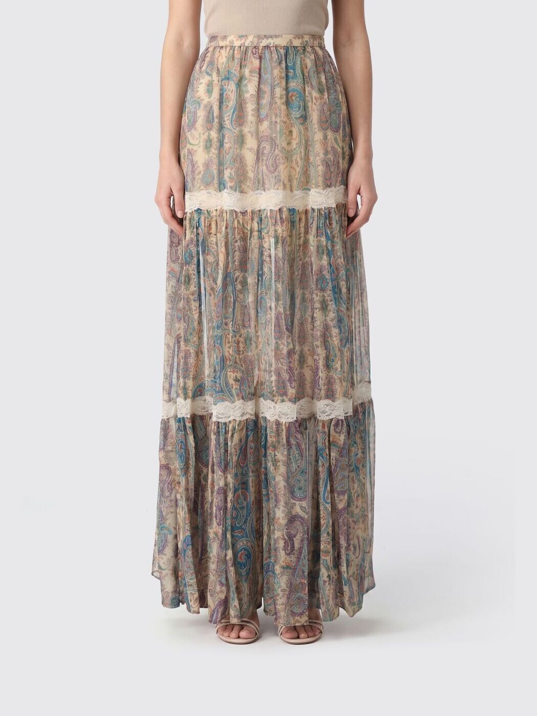 エトロ ETRO スコート レディース 白いこと Skirts WRFA018399SA1N8 関税 貨物輸送無料 2026SS gi