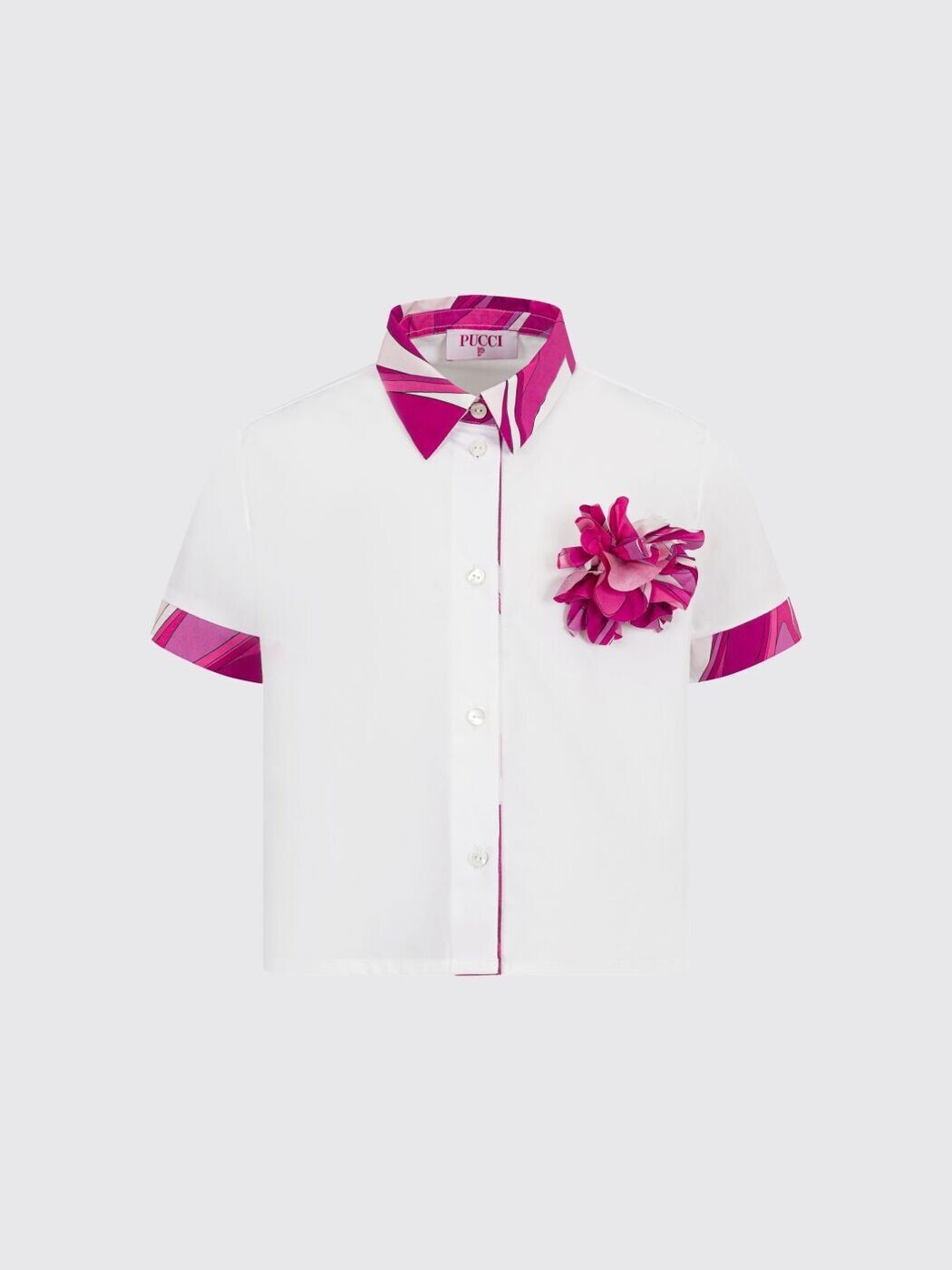 プッチ PUCCI フォーマルシャツ ティーシャツ ガールズ 白いこと Formal shirts PY5A51Z3718 関税 貨物輸送無料 2026SS gi