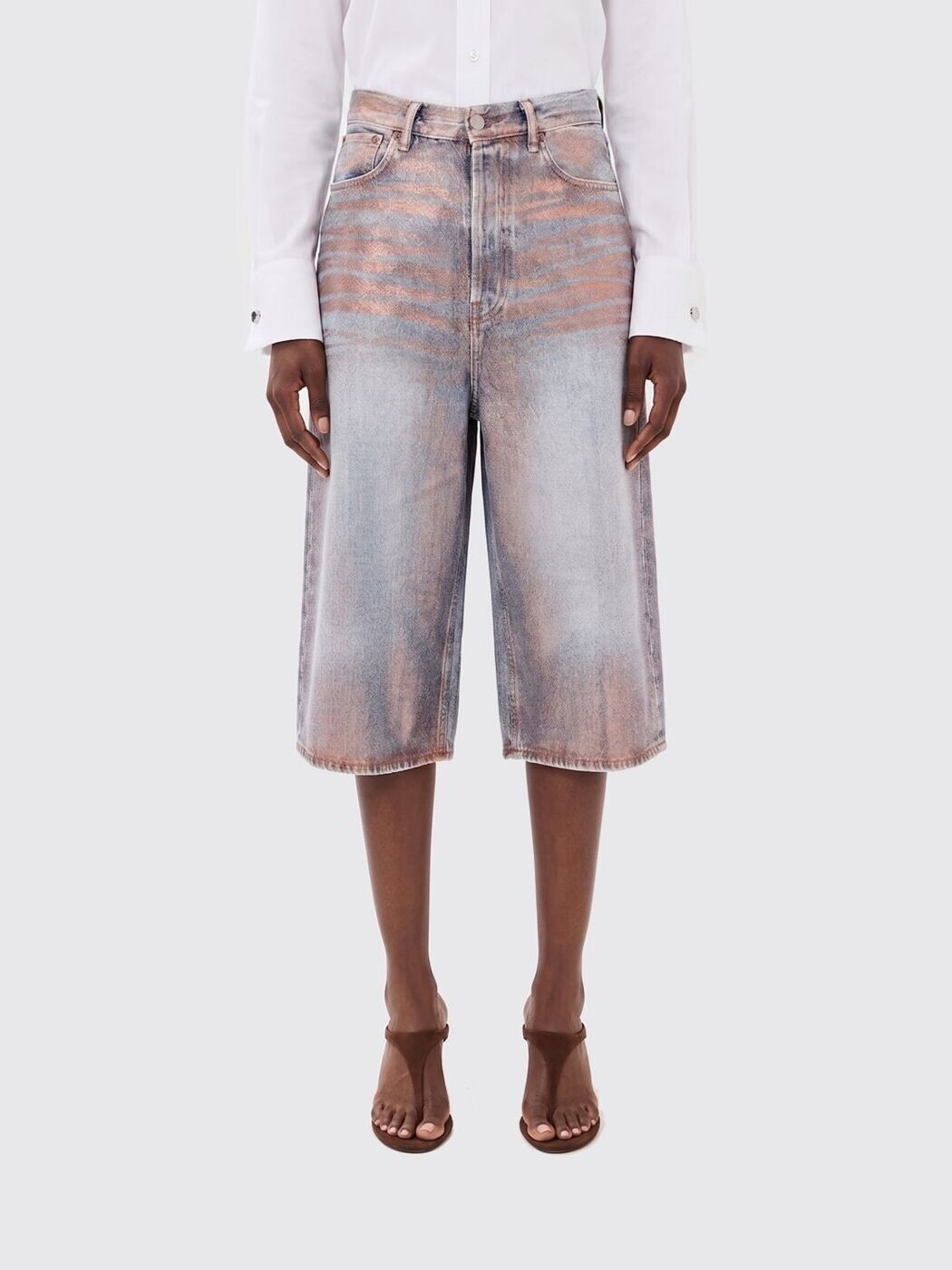 アクネ ストゥディオズ ACNE STUDIOS ジーンズさる股引き さる股引き レディース 青み Denim shorts CE0075SHOR000044 関税 貨物輸送無料 2026SS gi