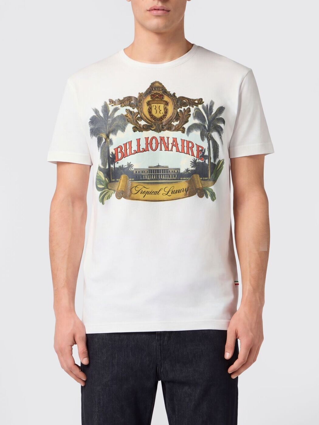 ビリオネア BILLIONAIRE ティーシャツ メンズ 白いこと T-shirts IAFCMTK9085BTE004N 関税 貨物輸送無料 2026SS gi