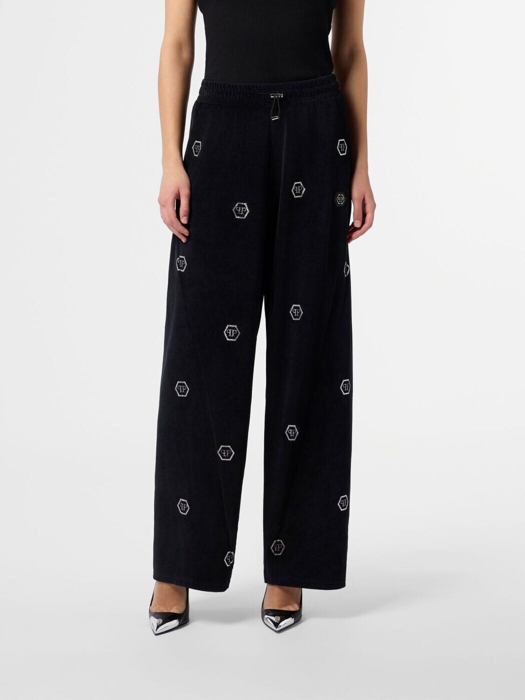 フィリッププレイン PHILIPP PLEIN ズボン パンツ レディース ブラック Trousers SAFCWJT2194PTE003N Black 関税 送料無料 2026SS gi|BRANDSHOP「il Tesoro」