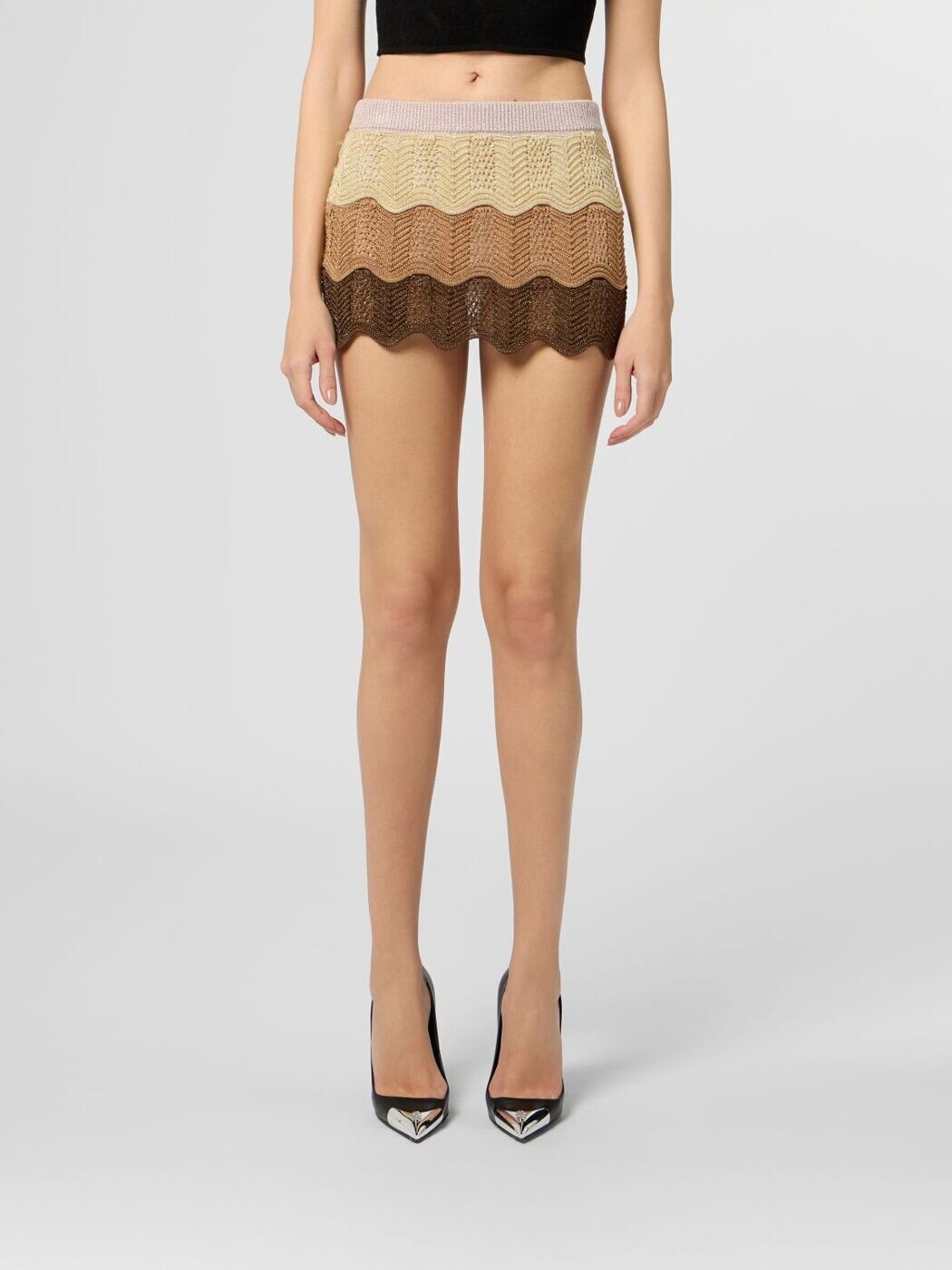 フィリップ飾り気のない PHILIPP PLEIN スコート レディース パープル Skirts PAFCWKV0089PTE003N 関税 貨物輸送無料 2026SS gi