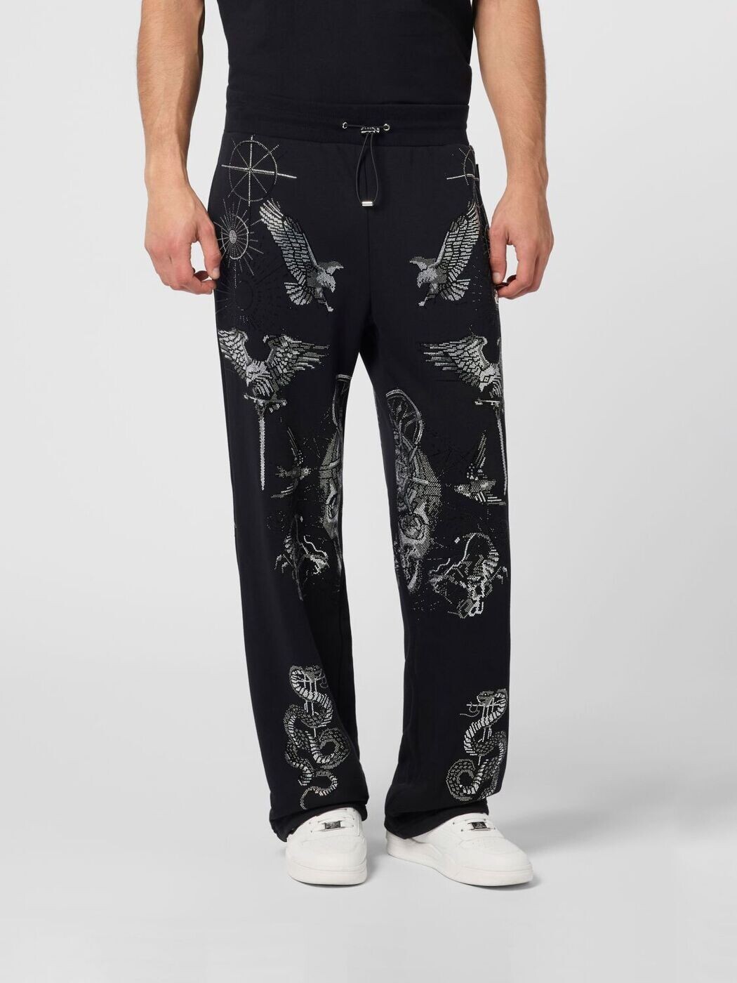 フィリップ プレイン PHILIPP PLEIN ズボン パンツ メンズ ブラック Trousers SAFCMJT2762PTE180N Black 関税 送料無料 2026SS gi｜BRANDSHOP「il Tesoro」