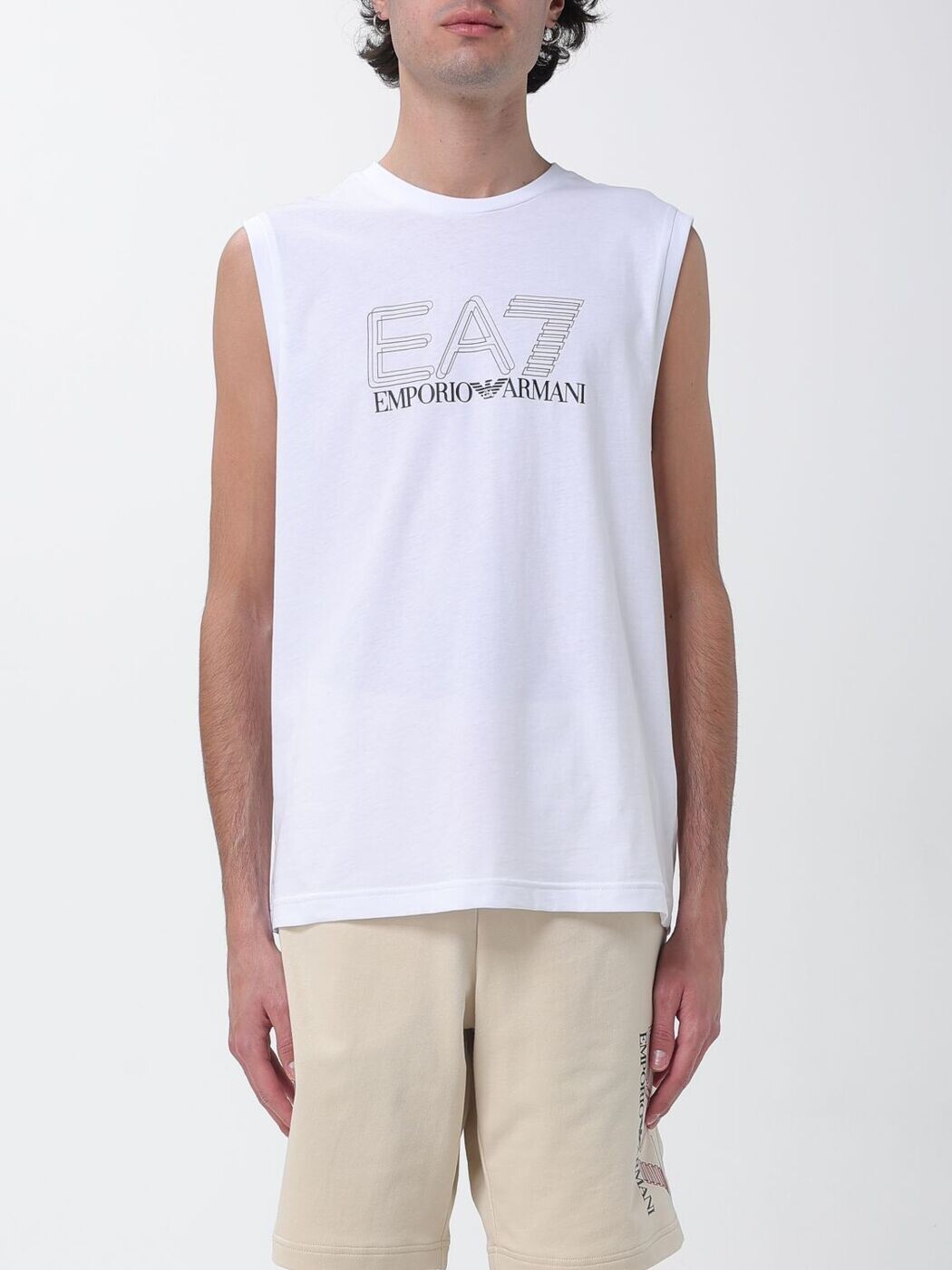 イーエーセブン EA7 Tシャツ メンズ ホワイト T-shirts 7M001306AF10375 White 関税 送料無料 2026SS gi|BRANDSHOP「il Tesoro」