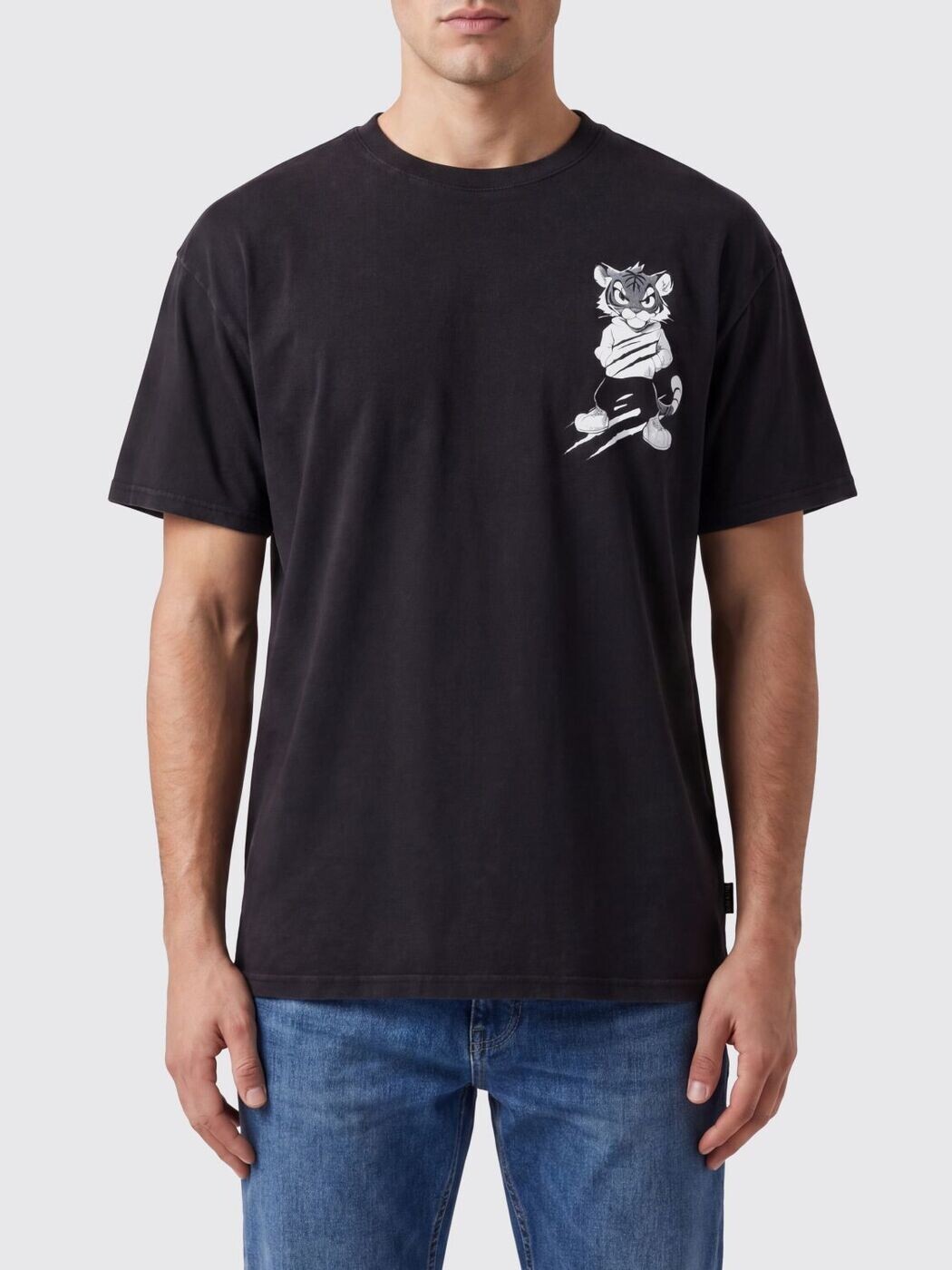 飾り気の無い運動競技 PLEIN SPORT プルオーバー メンズ 黒いこと T-shirts AAECMTK8770STE003N 関税 貨物輸送無料 2026SS gi