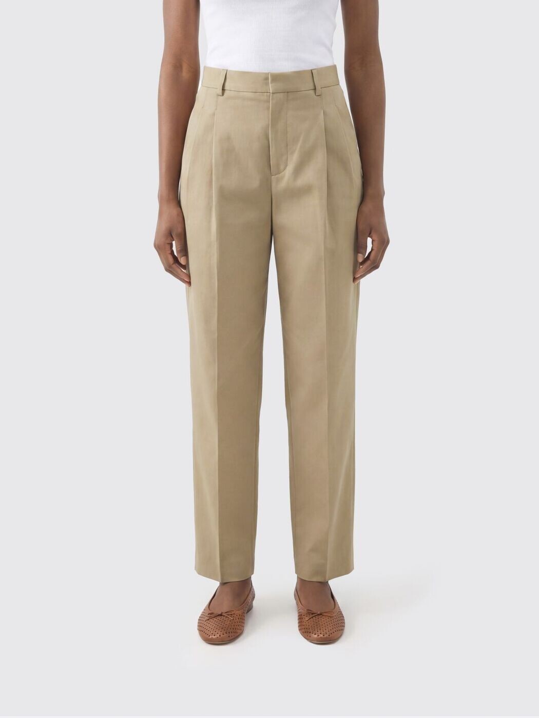 意中の女 パリス AMI PARIS ズボン ズボン下 レディース ベージュ Trousers FTR860CO0214A 関税 貨物輸送無料 2026SS gi