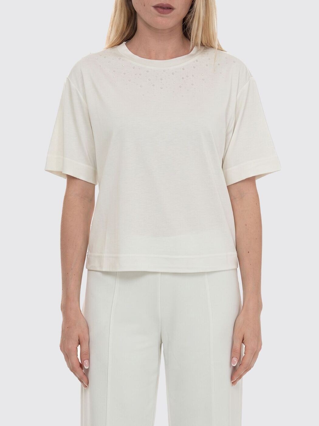 エン急性灰白髄炎 アルマーニ EA7 スポーツシャツ ティーシャツ レディース 青碧 T-shirts and polo shirts 7W001015AF13919 関税 貨物輸送無料 2026SS gi