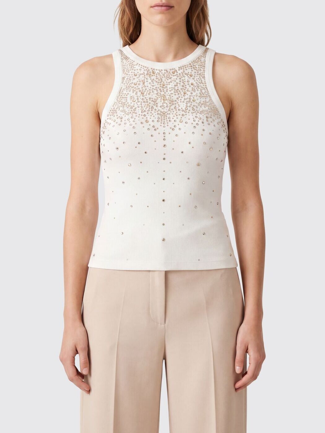 パトリツィアペペ PATRIZIA PEPE プルオーバー トップス レディース 白いこと T-shirts and tops 2M4534J412 関税 貨物輸送無料 2026SS gi