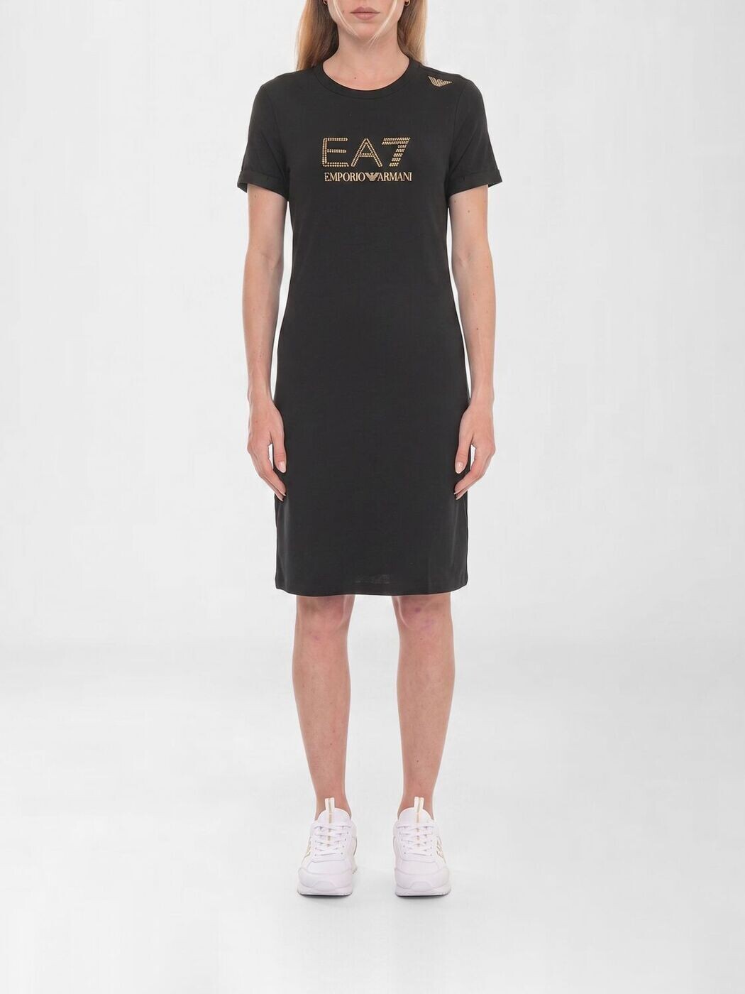 エン急性灰白髄炎 アルマーニ EA7 衣裳 御召しもの レディース 黒いこと Dresses 7W000478AF12500 関税 貨物輸送無料 2026SS gi