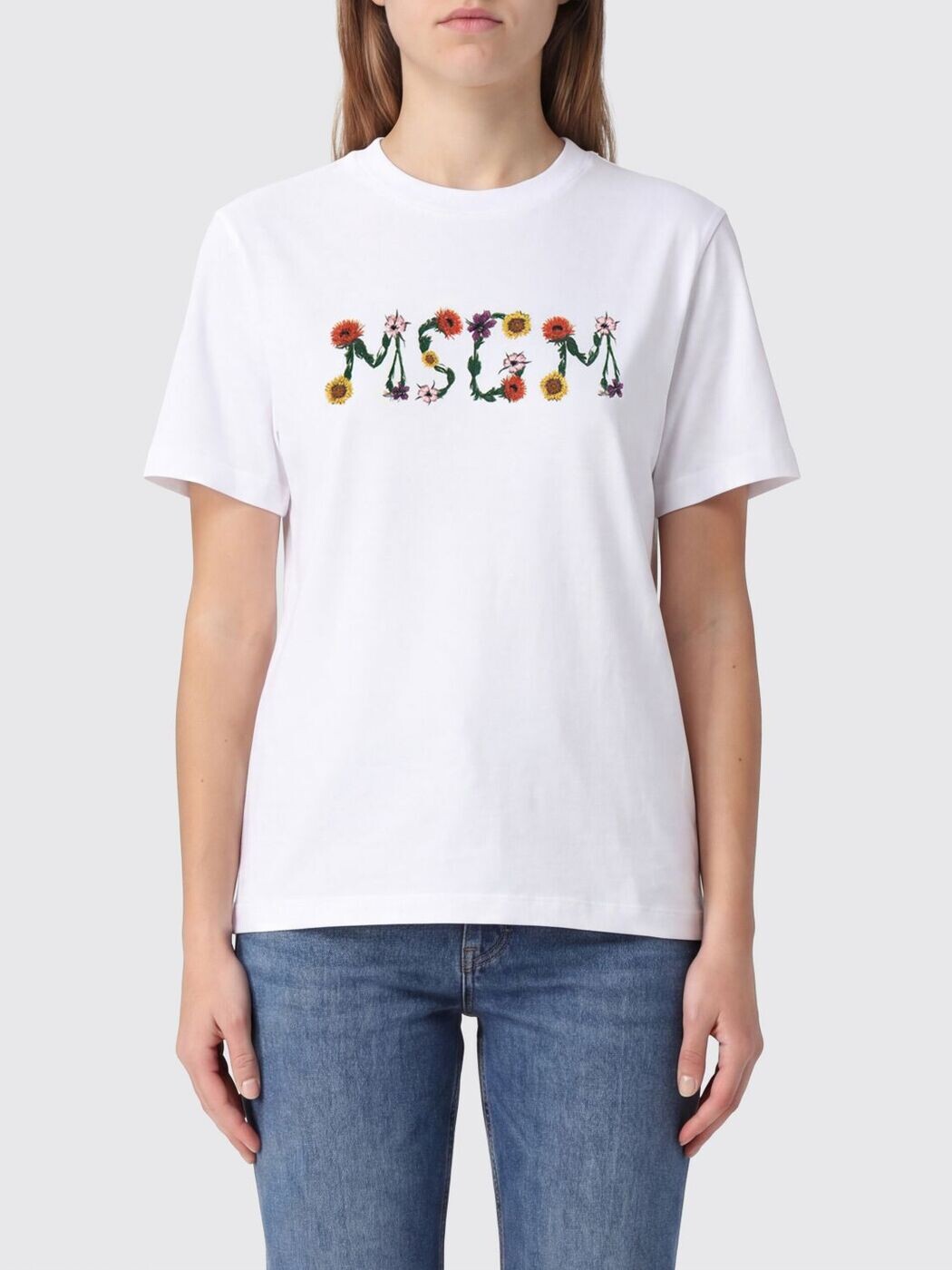 エムエスジーエム MSGM スポーツシャツ プルオーバー レディース 白いこと T-shirts and polo shirts 4041MDM124N267002 関税 貨物輸送無料 2026SS gi