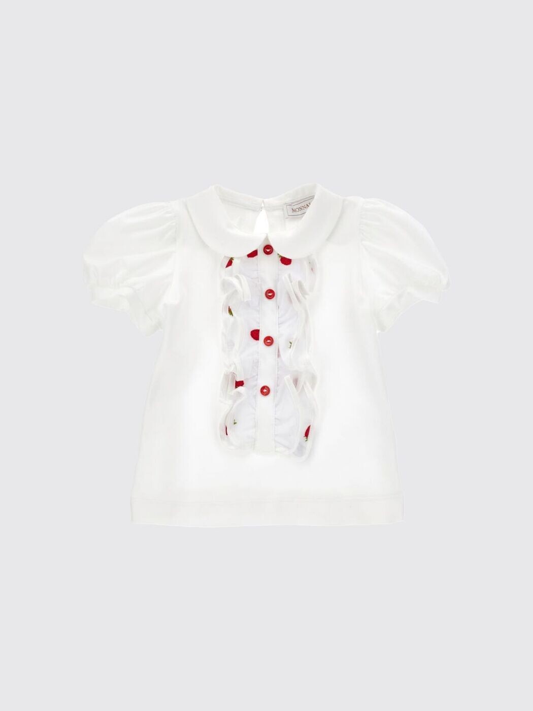 モナリザ MONNALISA ティーシャツ トップス ベビーユニセックス 白いこと T-shirt 31G6187201 関税 貨物輸送無料 2026SS gi