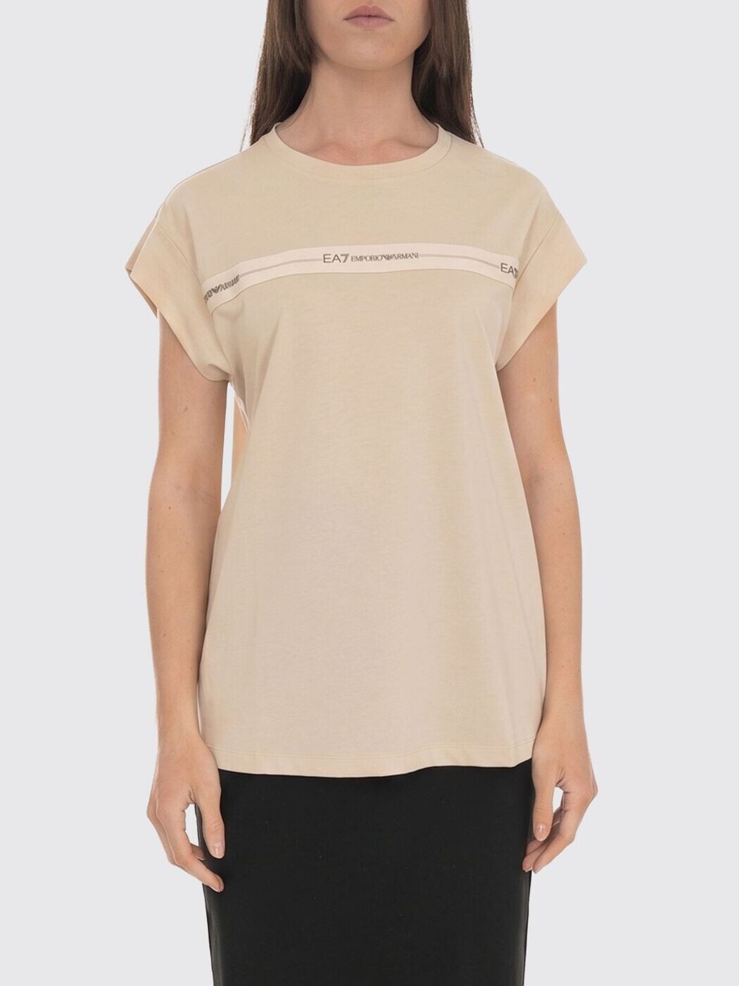 エン急性灰白髄炎 アルマーニ EA7 スポーツシャツ プルオーバー レディース ベージュ T-shirts and polo shirts 7W000958AF12503 関税 貨物輸送無料 2026SS gi