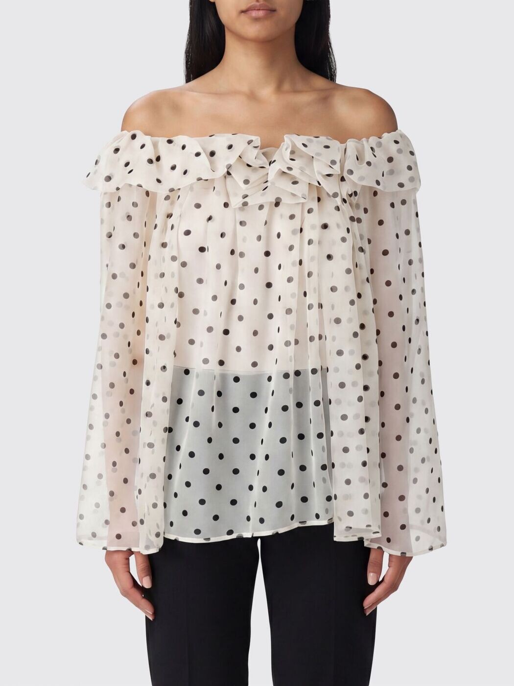 エムエスジーエム MSGM プルオーバー トップス レディース 白いこと T-shirts and tops 4042MDM04A267355 関税 貨物輸送無料 2026SS gi