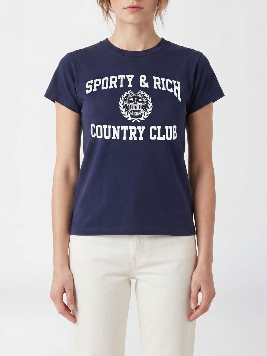 スポーティアンドリッチ SPORTY RICH スポーツシャツ ティーシャツ レディース 米国海軍 T-shirts and polo shirts TO11176218BL106 関税 貨物輸送無料 2026SS gi