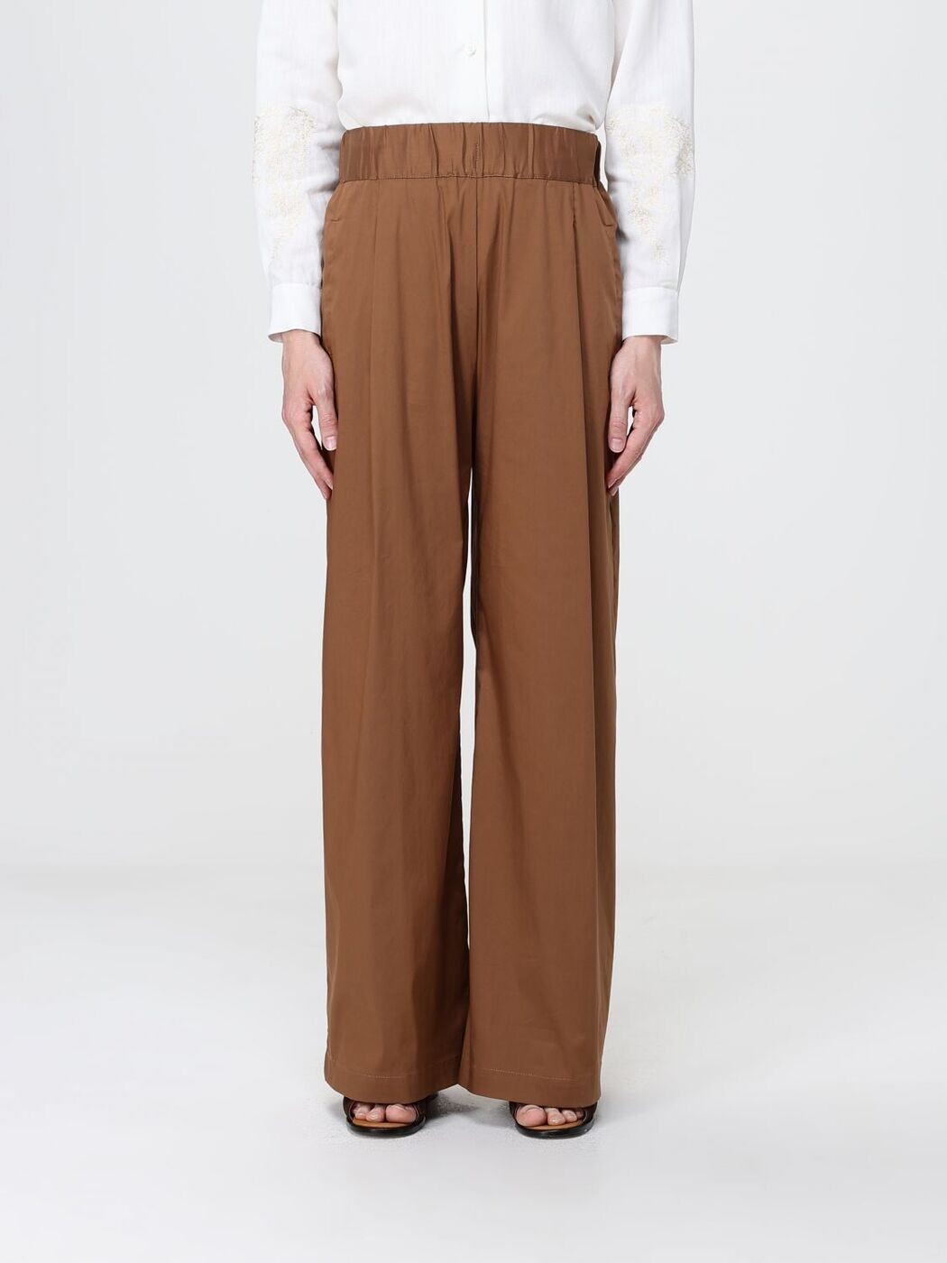 セミクチュール SEMICOUTURE ズボン ズボン下 レディース ベージュ Trousers S6SK45 関税 貨物輸送無料 2026SS gi
