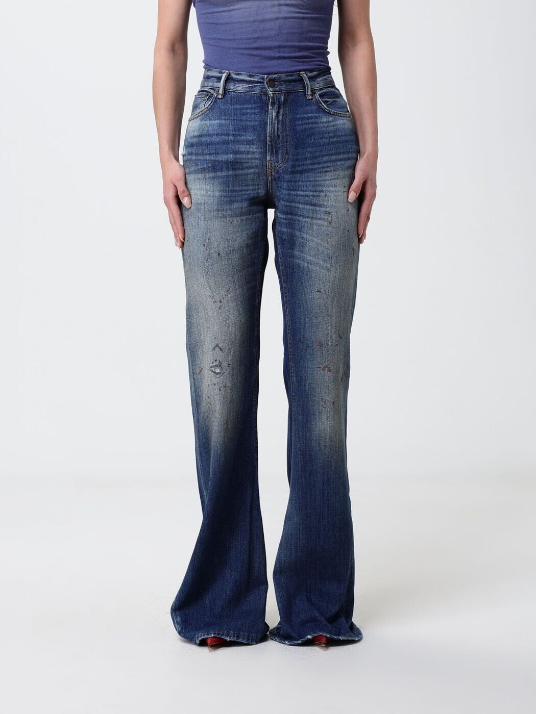 アクネ ストゥディオズ ACNE STUDIOS ジーンズ レディース 青色 Jeans A00583 関税 貨物輸送無料 2026SS gi