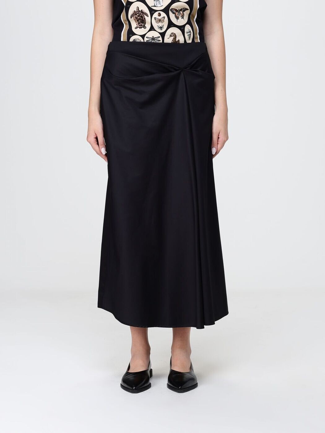 マックス パンパノウサギ MAX MARA スコート レディース 黒いこと Skirts 261101016206 関税 貨物輸送無料 2026SS gi