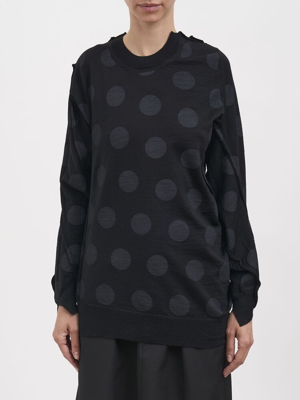 ジュンヤ ワタナベ コム デ 給仕 JUNYA WATANABE COMME DES GARCONS ティーシャツ 編み物御召しもの レディース 黒いこと Knitwear JQN019 関税 貨物輸送無料 2026SS gi