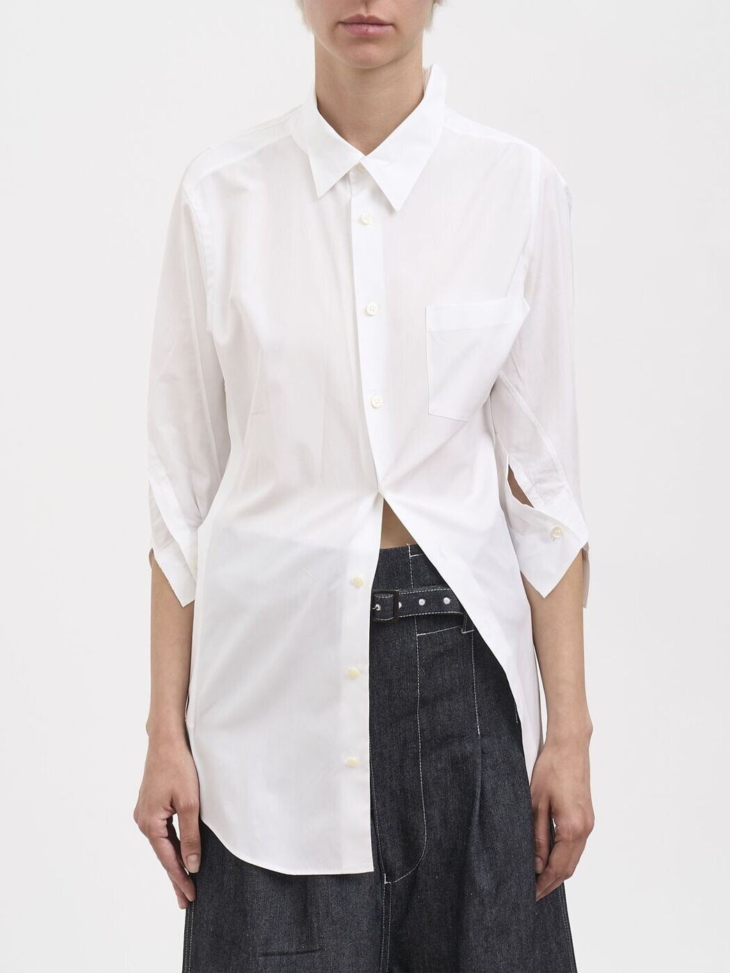 ジュンヤ ワタナベ コム デ 給仕 JUNYA WATANABE COMME DES GARCONS プルオーバー レディース 白いこと Shirts JQB014 White 関税 貨物輸送無料 2026SS gi