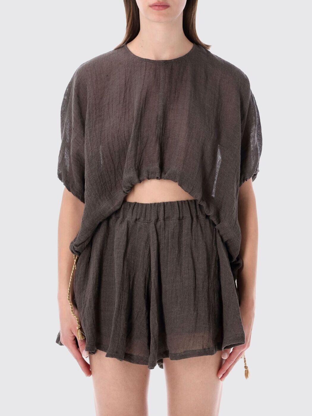 120100分率リノ 120% LINO プルオーバー トップス レディース 赤銅色 T-shirts and tops 33BLIW1PLE000G486 関税 貨物輸送無料 2026SS gi