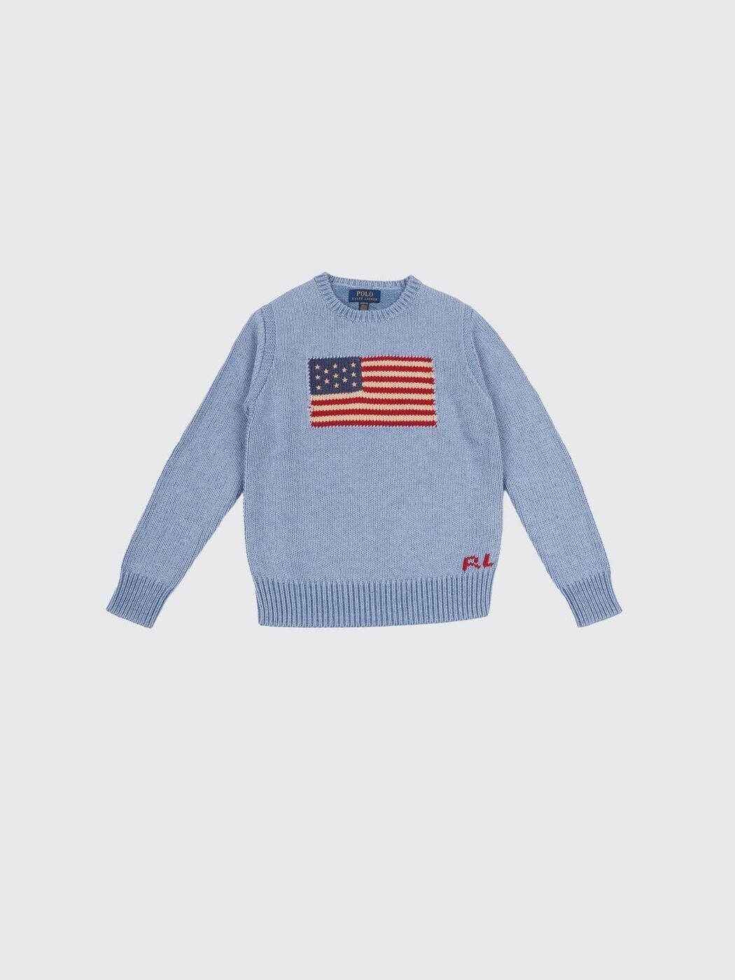 ポロ・ラルフローレン POLO RALPH LAUREN クルーネックジャンパー 編み物御召しもの ボーイズ 青味 Crew neck jumpers 323A12207 Blue 関税 貨物輸送無料 2026SS gi