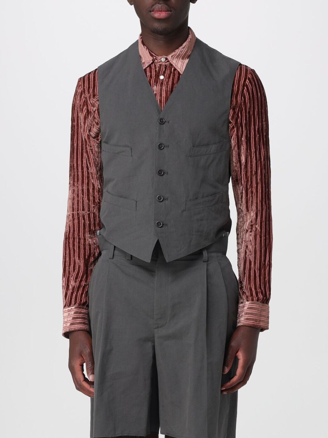 棲み家 マルジェラ MAISON MARGIELA ジレ より良い メンズ 薄墨色 Vests S50FB0117M35758 関税 貨物輸送無料 2026SS gi