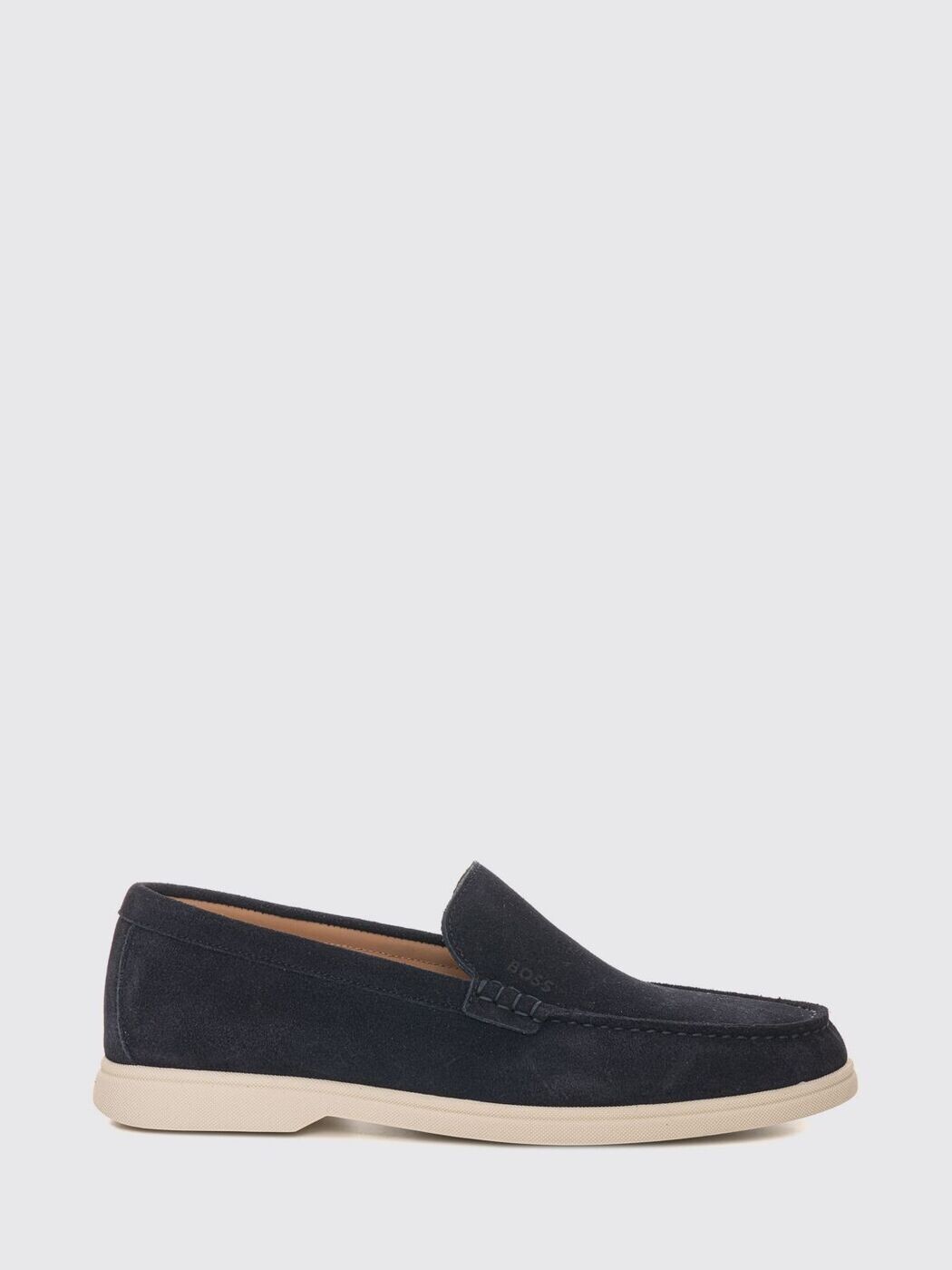 主任者 BOSS 置き目毛皮 メンズ 青色 Loafers 50543083 関税 貨物輸送無料 2026SS gi