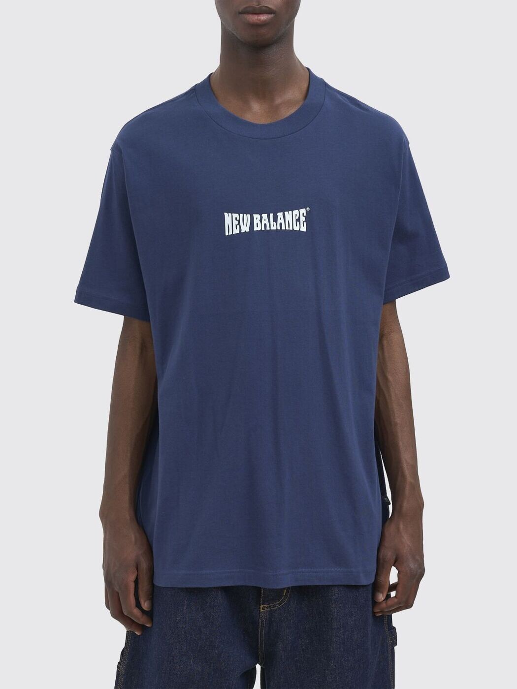 ニュー平衡にする NEW BALANCE プルオーバー メンズ 青色 T-shirts MT61B2STNNY ~ 関税 貨物輸送無料 2026SS gi